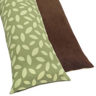Sweet Jojo Designs Cotton Blend Jungle Time Full Length Double Zippered Body Pillow Case Cover (Green/ brown Thread count: N/AMaterials: Cotton/ microsuedeZipper closures on both sides for easy useCare instructions: Machine washableDimensions: 20 inches w