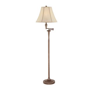 Archer 1 light Palladian Bronze Arm Floor Lamp (Steel Finish Palladian bronzeNumber of lights One (1)Requires one (1) 150 watt A21 medium base 3 way bulbs (not included) Dimensions 61 inches high x 15 inches deepShade dimensions 7 x 15 x 11Weight 10 