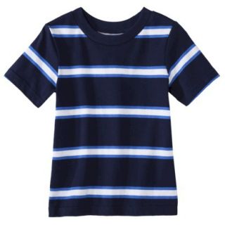 Circo Infant Toddler Boys Short Sleeve Stripe Tee   Navy 2T
