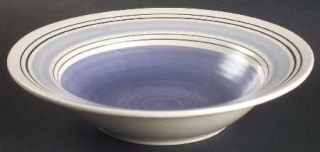 Pfaltzgraff Rio Large Rim Soup Bowl, Fine China Dinnerware   Concentric Blue Ban