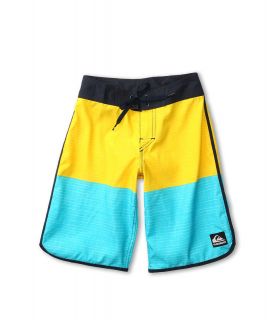 Quiksilver Kids Division Scallop Boardshort Boys Swimwear (Yellow)