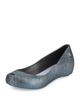Ultragirl Glitter Slip On Shoe, Silver