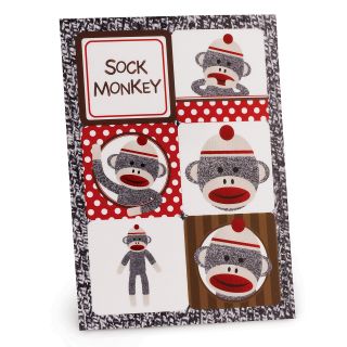 Sock Monkey Red Sticker Sheets