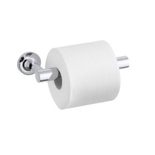 Kohler Purist Polished Chrome Pivoting Toilet Tissue Holder (Polished chrome Dimensions: 1.875 inches high x 8.188 inches long x 3.75 inches deep Assembly required )