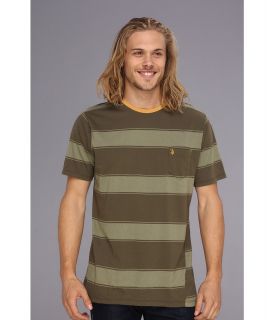 Volcom S/S Square Crew Knit Top Mens T Shirt (Olive)