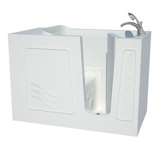 Explorer Series 30x53 Right Drain White Air And Whirlpool Jetted Walk in Bathtub